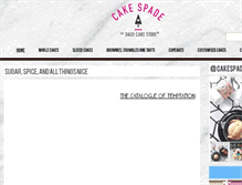Tablet Screenshot of cakespade.com